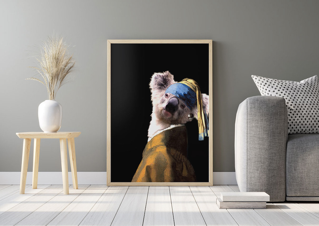 Collage_humanimals_koala_mockup_frame