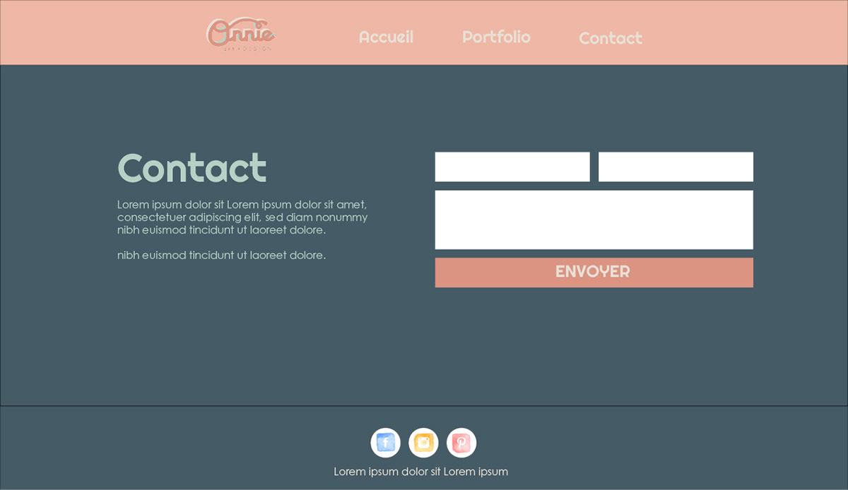 Annie_website_screenshot_contact